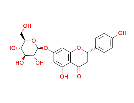Molecular Structure of 529-55-5 (NARINGENIN-7-O-GLUCOSIDE)