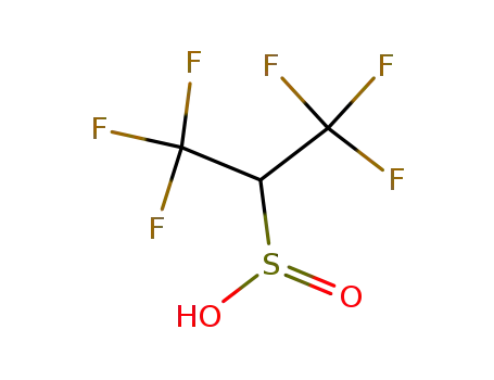 Molecular Structure of 99648-47-2 (1,1,1,3,3,3-Hexafluor-2-propansulfinsaeure)
