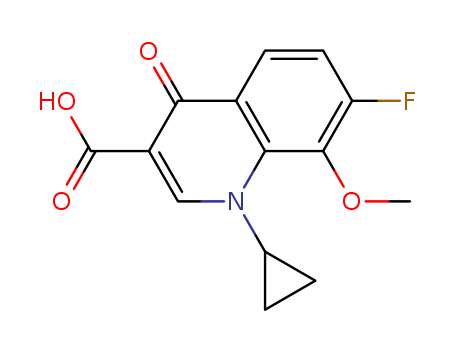 1-cyclopropyl-7-fluoro-8-methoxy-4-oxo-1,4-dihydroquinoline-3-carboxylicacid