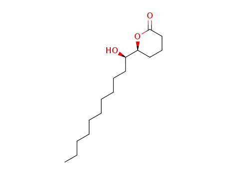 Molecular Structure of 89102-35-2 ((5R,6S)-5,6-Dihydroxyhexadecanoic acid 1,5-lactone)