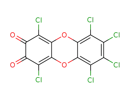 Molecular Structure of 65005-72-3 (perchloroxanthrenequinone-2,3)