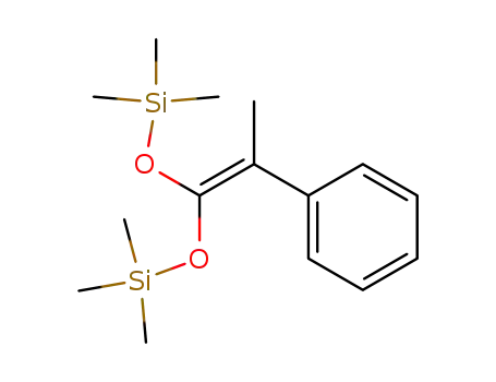 Molecular Structure of 31469-26-8 (3,5-Dioxa-2,6-disilaheptane,
2,2,6,6-tetramethyl-4-(1-phenylethylidene)-)