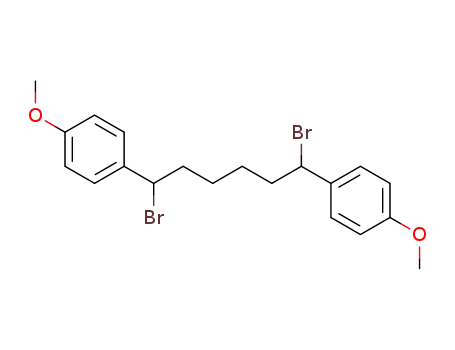 Molecular Structure of 855907-73-2 (1,6-dibromo-1,6-bis-(4-methoxy-phenyl)-hexane)