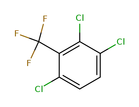 Molecular Structure of 61841-47-2 (Benzene, 1,2,4-trichloro-3-(trifluoromethyl)-)