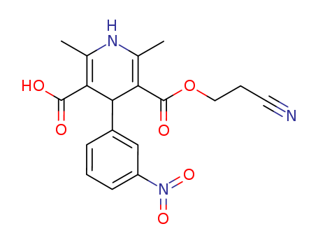 3,5-Pyridinedicarboxylic acid, 1,4-dihydro-2,6-dimethyl-4-(3-nitrophenyl)-, mono(2-cyanoethyl) ester