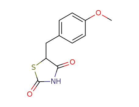 Molecular Structure of 184840-77-5 (2,4-Thiazolidinedione, 5-[(4-methoxyphenyl)methyl]-)