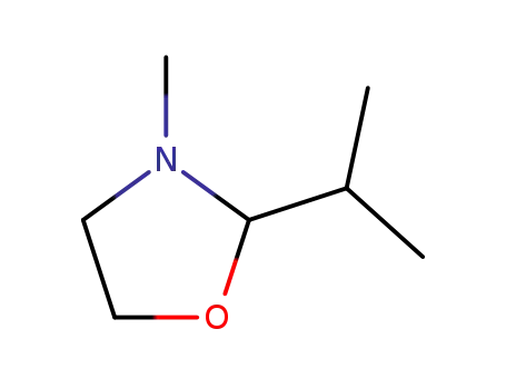 Molecular Structure of 162897-66-7 (Oxazolidine, 3-methyl-2-(1-methylethyl)-, (S)- (9CI))