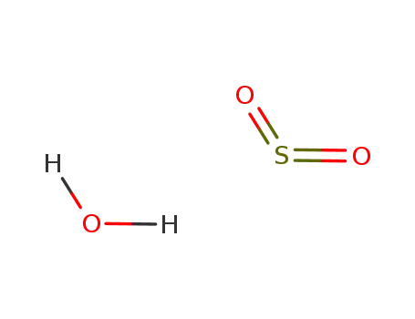 Molecular Structure of 19936-25-5 (sulfur dioxide hydrate)