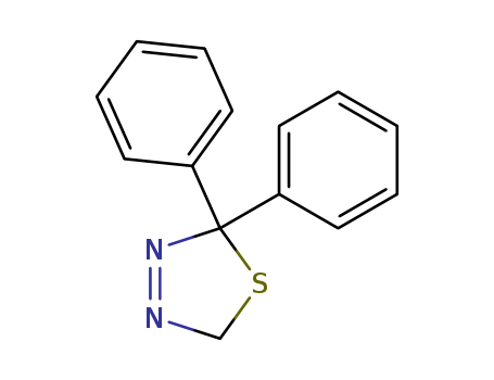 Molecular Structure of 79999-60-3 (1,3,4-Thiadiazole, 2,5-dihydro-2,2-diphenyl-)