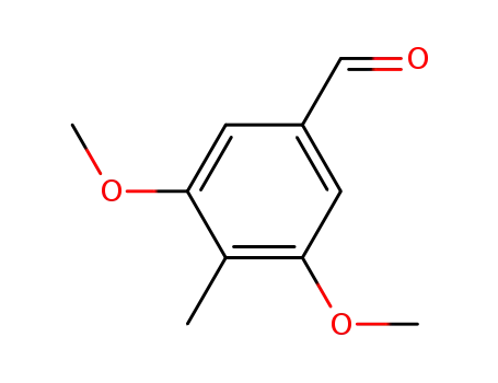 Molecular Structure of 1011-27-4 (Benzaldehyde, 3,5-dimethoxy-4-methyl-)