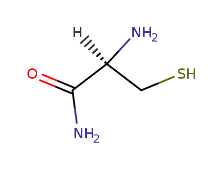 Molecular Structure of 74401-72-2 (Propanamide, 2-amino-3-mercapto-, (2R)-)