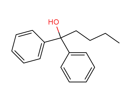 Molecular Structure of 5384-63-4 (1,1-diphenylpentan-1-ol)