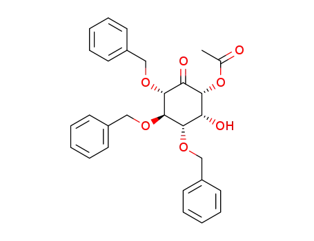 (1R,2R,3S,4R,5S)-3,4,5-tribenzyloxy-2-hydroxy-6-oxocyclohexyl acetate