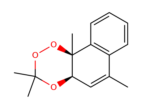 Molecular Structure of 87051-09-0 (3,3,6,10b-tetramethyl-4a,10b-dihydronaphtho<2,1-e><1,2,4>trioxane)