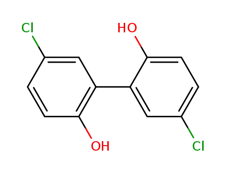 Molecular Structure of 31113-52-7 (5,5-Dichloro-2,2'-Biphenyldiol)