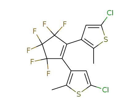 Molecular Structure of 222730-43-0 (Thiophene,
3,3'-(3,3,4,4,5,5-hexafluoro-1-cyclopentene-1,2-diyl)bis[5-chloro-2-meth
yl-)