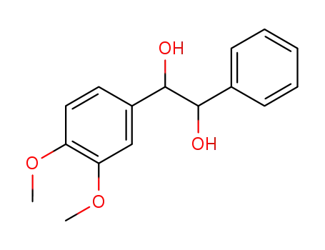 Molecular Structure of 98094-77-0 (1-(3,4-dimethoxyphenyl)-2-phenylethanediol)