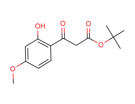 Molecular Structure of 936182-96-6 (tert-butyl 3-(2-hydroxy-4-methoxyphenyl)-3-oxopropanoate)