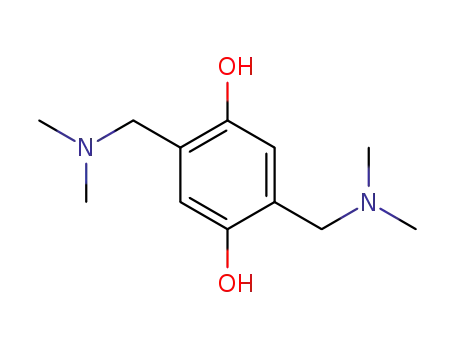Molecular Structure of 6339-48-6 (2,5-bis[(dimethylamino)methyl]benzene-1,4-diol)