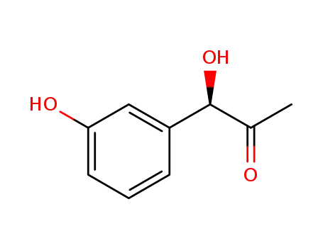 Molecular Structure of 82499-20-5 ((1R)-1-hydroxy-1-(3-hydroxyphenyl)propan-2-one)