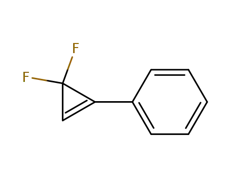 Molecular Structure of 138101-00-5 (Benzene, (3,3-difluoro-1-cyclopropen-1-yl)- (9CI))