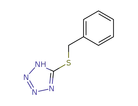 Molecular Structure of 21871-47-6 (5-Benzylthio-1H-tetrazole)