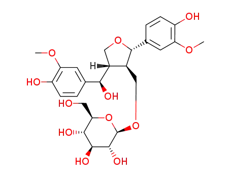 (7S,8R,7'R,8'S)-4,9,4',7'-tetrahydroxy-3,3'-dimethoxy-7,9'-epoxylignan 9-O-β-D-glucopyranoside