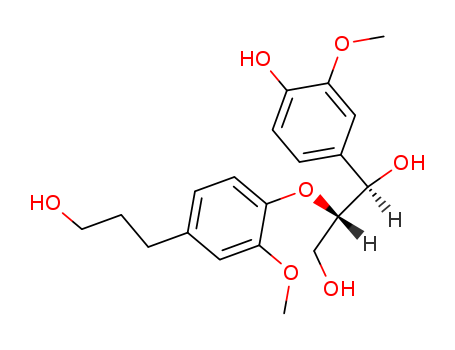 erythro-guaiacylglycerol-β-O-4'-dihydroconiferyl alcohol (135820-77-8)[135820-77-8]
