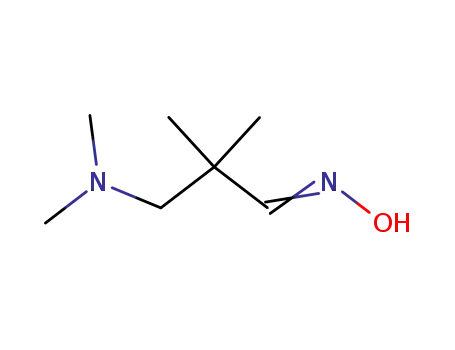 Molecular Structure of 7405-24-5 (3-(hydroxyimino)-N,N,2,2-tetramethylpropan-1-amine)
