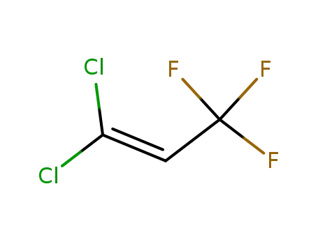 Molecular Structure of 460-70-8 (1,1-DICHLORO-3,3,3-TRIFLUORO-1-PROPENE)