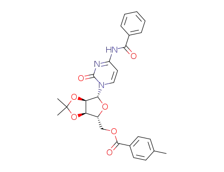 4-Methyl-benzoic acid (3aR,4R,6R,6aR)-6-(4-benzoylamino-2-oxo-2H-pyrimidin-1-yl)-2,2-dimethyl-tetrahydro-furo[3,4-d][1,3]dioxol-4-ylmethyl ester