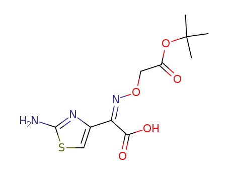 Molecular Structure of 74440-02-1 ((Z)-2-(2-Aminothiazol-4-yl)-2-(tert-butoxycarbonylmethoxyimino)acetic acid)