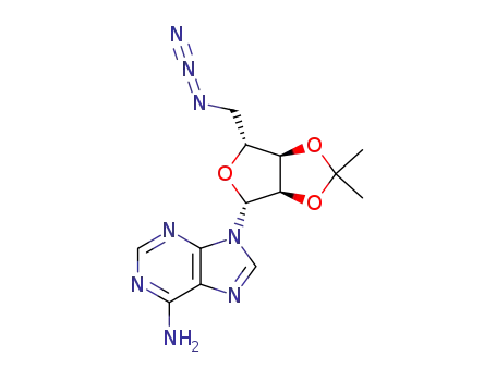 Molecular Structure of 34245-48-2 (2'-O,3'-O-Isopropylidene-5'-deoxy-5'-azidoadenosine)