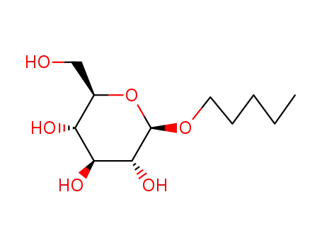 Molecular Structure of 25320-96-1 (O-n-pentyl β-D-glucopyranoside)