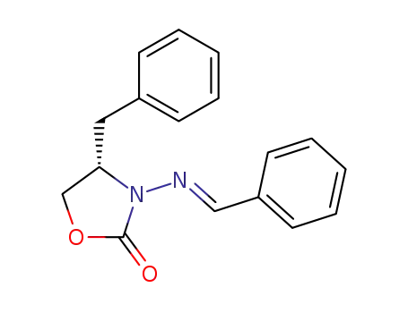 2-Oxazolidinone, 4-(phenylmethyl)-3-[(E)-(phenylmethylene)amino]-,
(4S)-