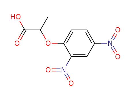 Molecular Structure of 32403-66-0 (2-(2,4-dinitro-phenoxy)-propionic acid)