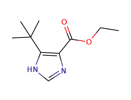 Molecular Structure of 51721-21-2 (ethyl 4-tert-butyl-1H-imidazole -5-carboxylate)