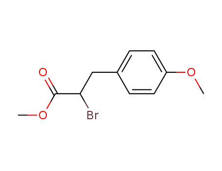 Molecular Structure of 100126-02-1 (methyl 2-bromo-3-(4-methoxyphenyl)propanoate)