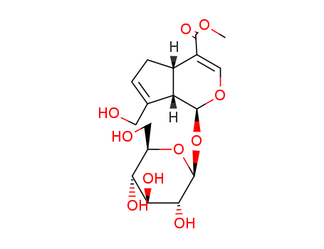 Cyclopenta[c]pyran-4-carboxylicacid, 1-(b-D-glucopyranosyloxy)-1,4a,5,7a-tetrahydro-7-(hydroxymethyl)-,methyl ester, (1S,4aS,7aS)-