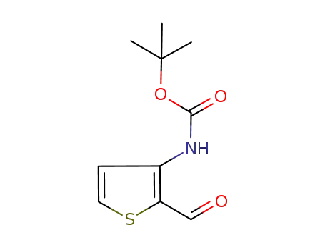 Molecular Structure of 368442-47-1 (N-Boc-3-amino-2-formylthiophene)