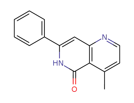 Molecular Structure of 106932-30-3 (methyl-4 phenyl-7 6H naphtyridin-1,6 one-5)