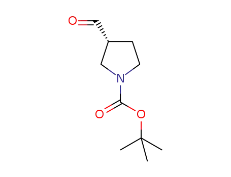 Molecular Structure of 191348-04-6 ((S)-tert-butyl 3-formylpyrrolidine-1-carboxylate)