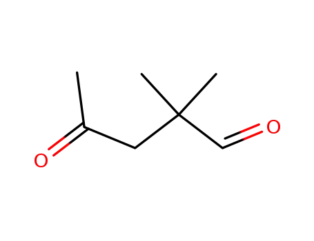 Molecular Structure of 61031-76-3 (2,2-Dimethyl-4-oxo-pentanal)