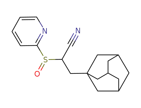 Molecular Structure of 163976-43-0 (3-Adamantan-1-yl-2-(pyridine-2-sulfinyl)-propionitrile)