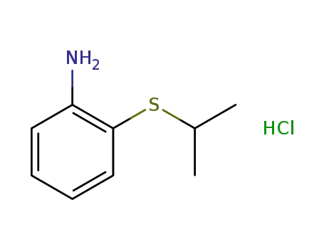 BenzenaMine, 2-[(1-Methylethyl)thio]-, hydrochloride (1:1)