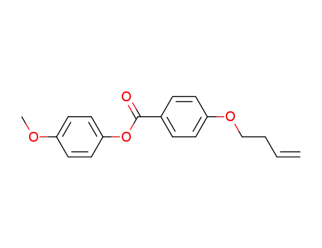 Molecular Structure of 76487-56-4 (4-METHOXYPHENYL 4'-(3-BUTENYLOXY)BENZOATE)