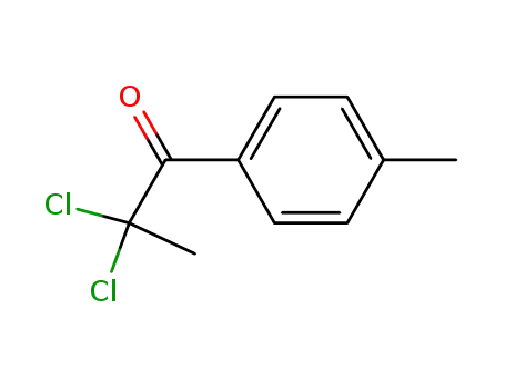 Molecular Structure of 57169-52-5 (1-Propanone, 2,2-dichloro-1-(4-methylphenyl)- (9CI))