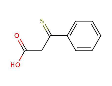 Molecular Structure of 4438-94-2 (3-phenyl-3-thioxo-propionic acid)