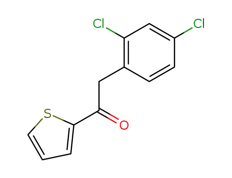 Molecular Structure of 188848-22-8 (Ethanone, 2-(2,4-dichlorophenyl)-1-(2-thienyl)-)