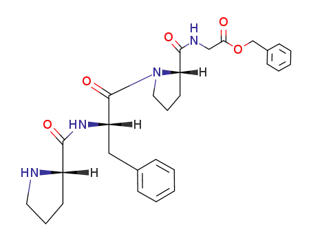 Molecular Structure of 221174-21-6 (Glycine, L-prolyl-L-phenylalanyl-L-prolyl-, phenylmethyl ester)